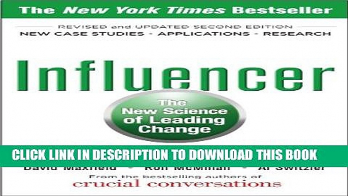 New Book Influencer: The New Science of Leading Change, Second Edition