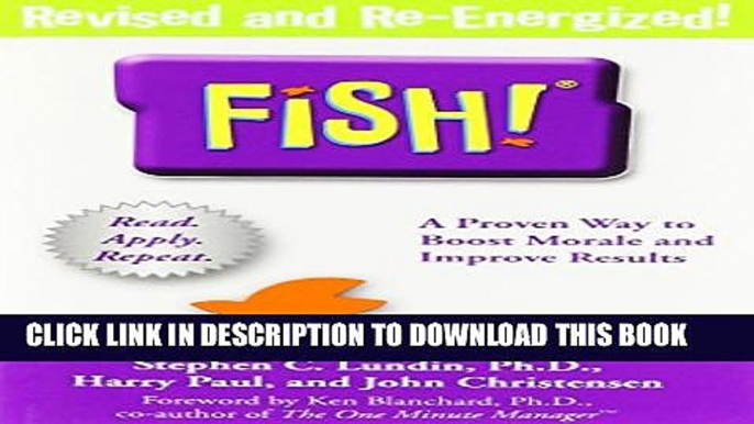 New Book Fish: A Proven Way to Boost Morale and Improve Results