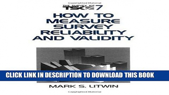 [PDF] How to Measure Survey Reliability and Validity (Survey Kit) Popular Collection