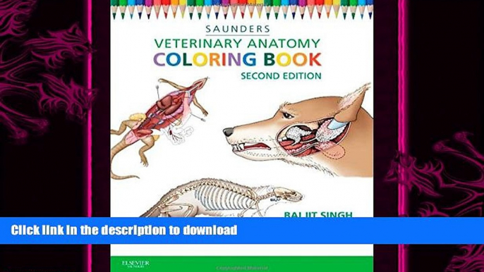 GET PDF  Veterinary Anatomy Coloring Book, 2e FULL ONLINE