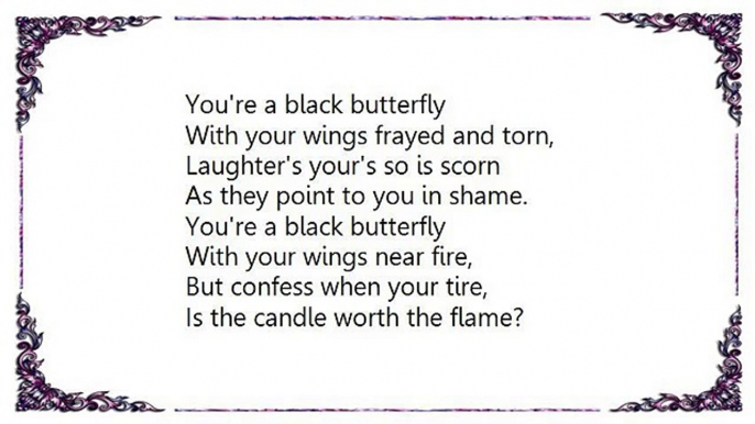 Sarah Vaughan - Black Butterfly Lyrics