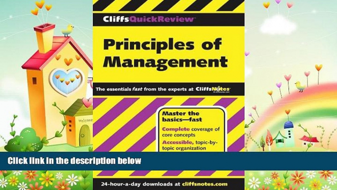 there is  CliffsQuickReview Principles of Management (Cliffs Quick Review (Paperback))