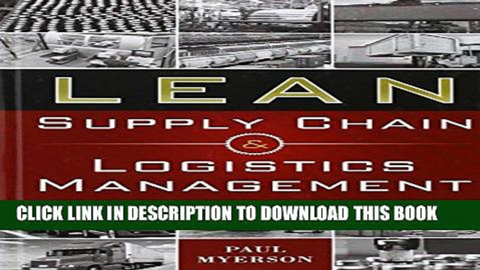 [Read PDF] Lean Supply Chain and Logistics Management Download Online