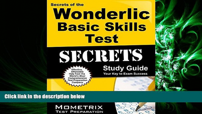 different   Secrets of the Wonderlic Basic Skills Test Study Guide: WBST Exam Review for the