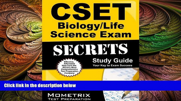 different   CSET Biology/Life Science Exam Secrets Study Guide: CSET Test Review for the