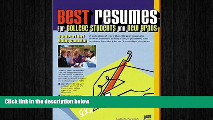 Big Deals  Best Resumes for College Students and New Grads: Jump-Start Our Career  Best Seller