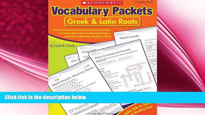 different   Vocabulary Packets: Greek   Latin Roots: Ready-to-Go Learning Packets That Teach 40