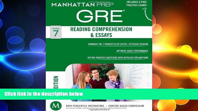 Big Deals  GRE Reading Comprehension   Essays (Manhattan Prep GRE Strategy Guides)  Best Seller