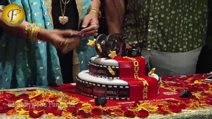 SABANA AZMI BIRTHDAY CELEBRATION ON THE SET OF AMMA WITH ASHMIT PATEL