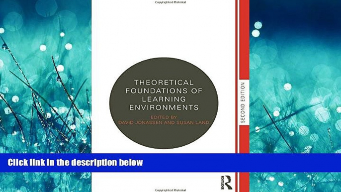 Online eBook Theoretical Foundations of Learning Environments