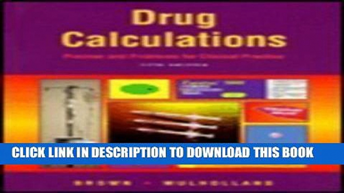 [PDF] Drug Calculations: Process and Problems for Clinical Practice Full Collection