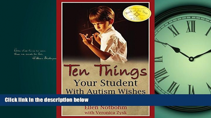 Online eBook Ten Things Your Student with Autism Wishes You Knew