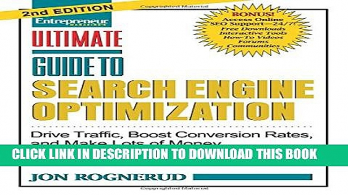 [PDF] Ultimate Guide to Search Engine Optimization: Drive Traffic, Boost Conversion Rates and Make