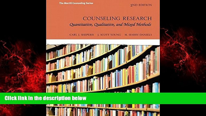 Popular Book Counseling Research: Quantitative, Qualitative, and Mixed Methods with MyEducationLab