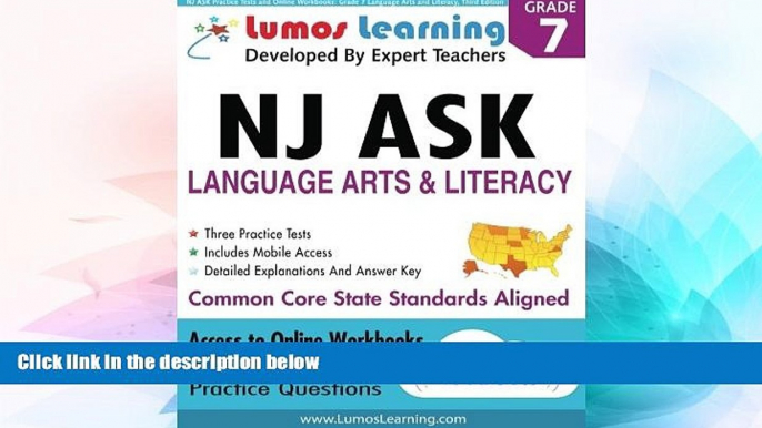 Big Deals  NJ ASK Practice Tests and Online Workbooks: Grade 7 Language Arts and Literacy, Third