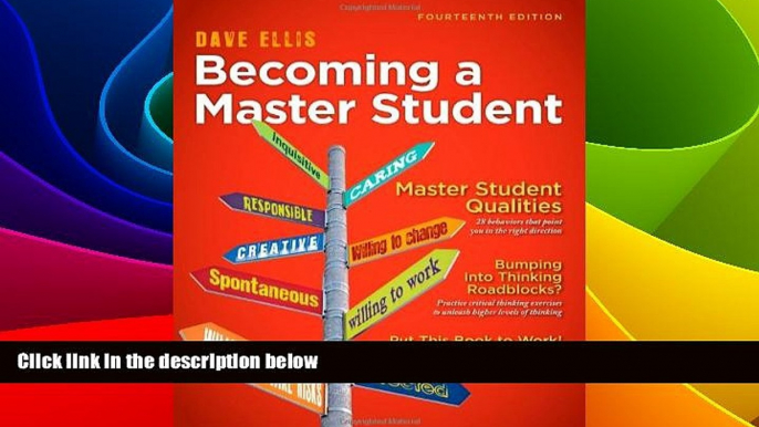 Big Deals  Becoming a Master Student (Textbook-specific CSFI)  Free Full Read Best Seller