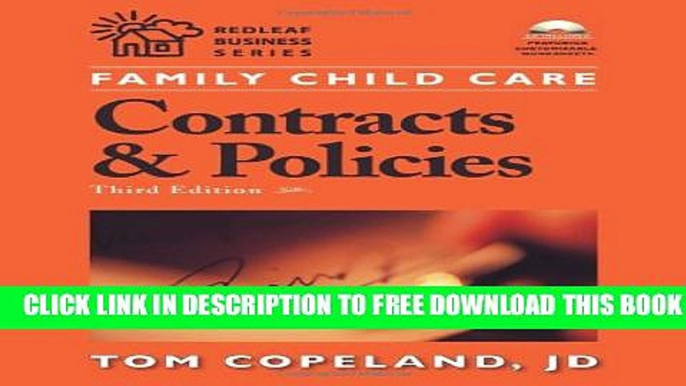 New Book Family Child Care Contracts and Policies, Third Edition: How to Be Businesslike in a