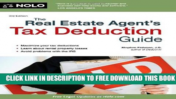 New Book The Real Estate Agent s Tax Deduction Guide