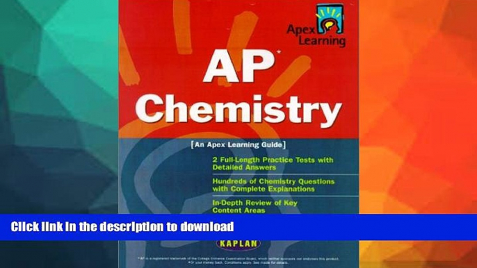 READ  AP Chemistry: An Apex Learning Guide (Kaplan AP Chemistry) FULL ONLINE