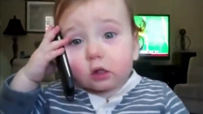Cute Funny Babies Talking On The Phone Compilation
