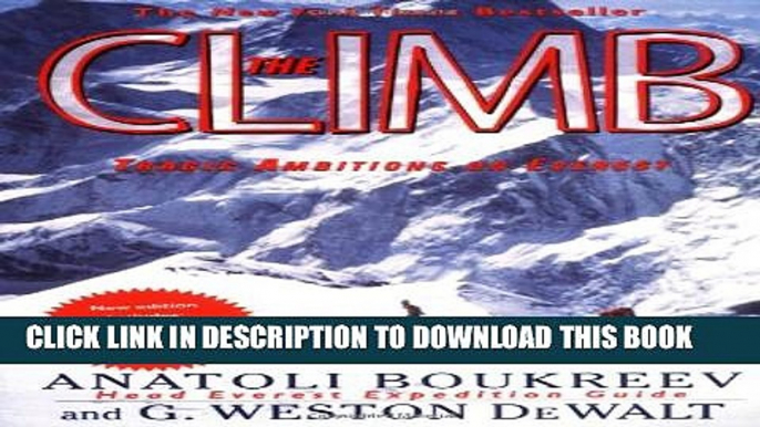 New Book The Climb: Tragic Ambitions on Everest