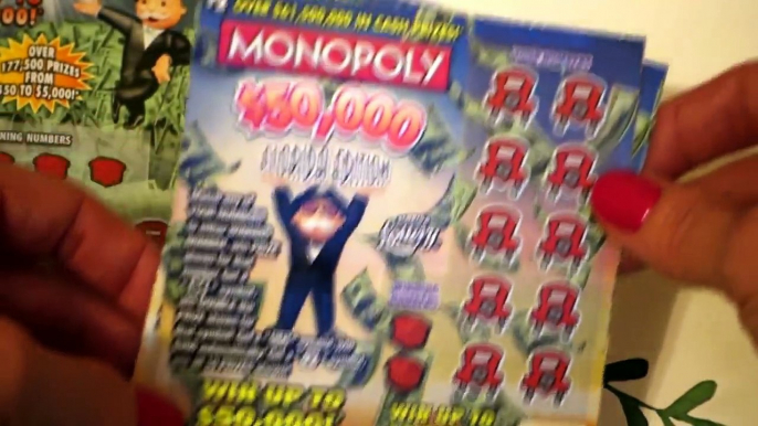 2 WINNING MONOPOLY TICKETS!! $5 $2 Florida Monopoly Lottery Scratchers