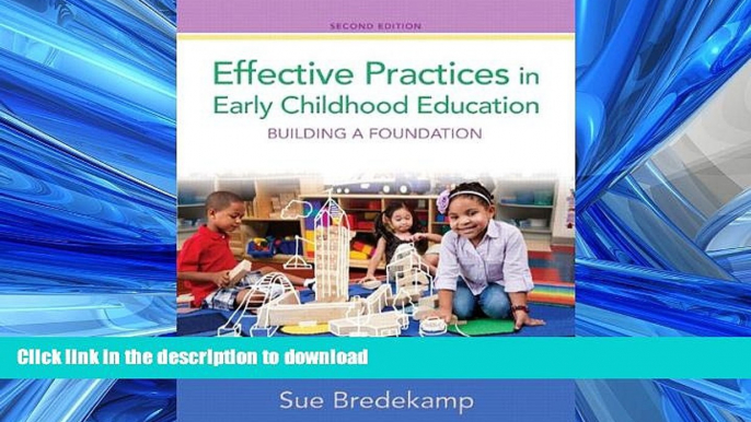 FAVORIT BOOK Effective Practices in Early Childhood Education: Building a Foundation (2nd Edition)