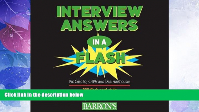 Big Deals  Interview Answers in a Flash: 200 Flash Card-Style Questions and Answers to Prepare You