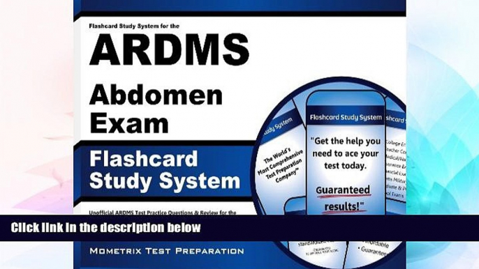 Big Deals  Flashcard Study System for the ARDMS Abdomen Exam: Unofficial ARDMS Test Practice