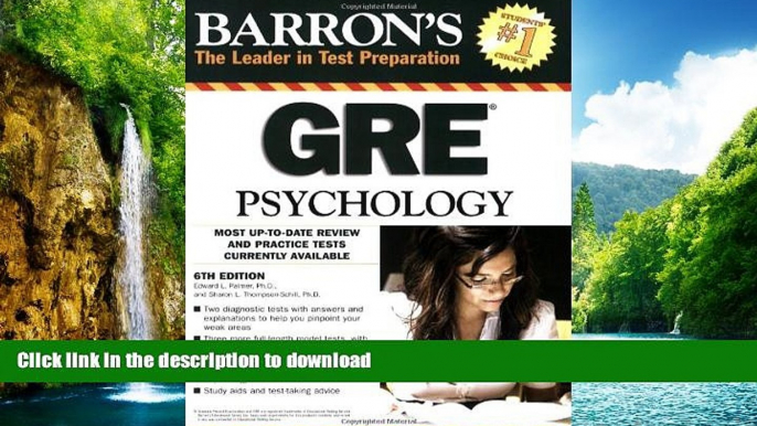 FAVORITE BOOK  Barron s GRE Psychology FULL ONLINE