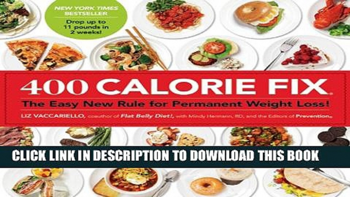 New Book 400 Calorie Fix: The Easy New Rule for Permanent Weight Loss!