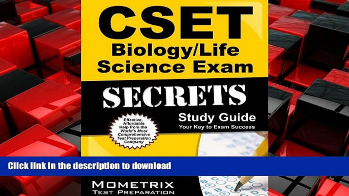 FAVORIT BOOK CSET Biology/Life Science Exam Secrets Study Guide: CSET Test Review for the