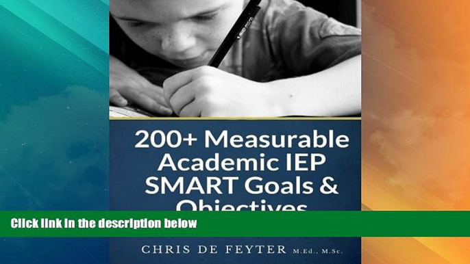 Big Deals  200+ Measurable Academic IEP SMART Goals   Objectives  Best Seller Books Best Seller