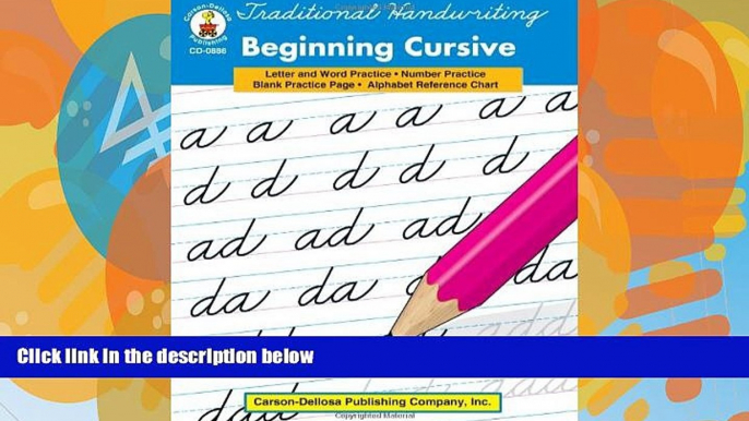 Big Deals  Traditional Handwriting: Beginning Cursive, Grades 1 - 3  Best Seller Books Most Wanted