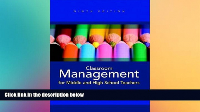 Big Deals  Classroom Management for Middle and High School Teachers (9th Edition)  Free Full Read