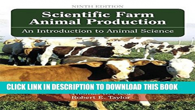 New Book Scientific Farm Animal Production (9th Edition)