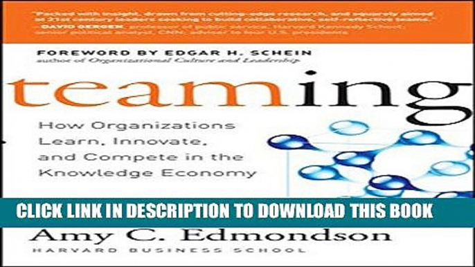 New Book Teaming: How Organizations Learn, Innovate, and Compete in the Knowledge Economy