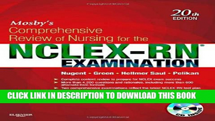 Collection Book Mosby s Comprehensive Review of Nursing for the NCLEX-RNÂ® Examination, 20e (Mosby