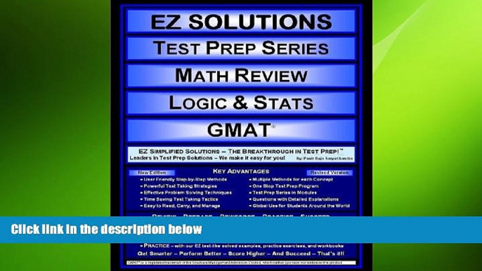 complete  EZ Solutions - Test Prep Series - Math Review - Logic   Stats - GMAT (Ez Solutions: Test