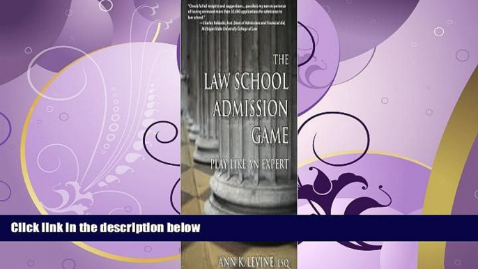 complete  The Law School Admission Game 1st (first) edition Text Only