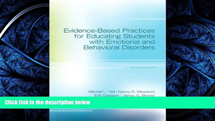 Popular Book Evidence-Based Practices for Educating Students with Emotional and Behavioral