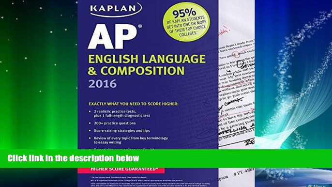 Big Deals  Kaplan AP English Language   Composition 2016 (Kaplan Test Prep)  Best Seller Books