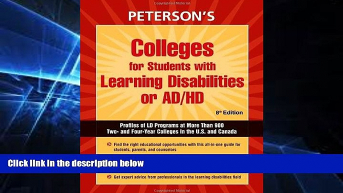 Big Deals  Colleges for Students with Learning Disabilities or AD/HD  Free Full Read Best Seller