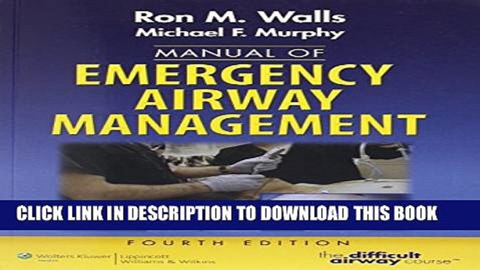 [PDF] Manual of Emergency Airway Management Popular Colection