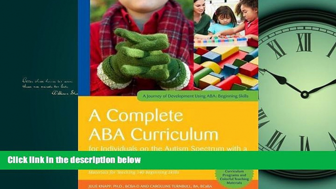 Online eBook A Complete ABA Curriculum for Individuals on the Autism Spectrum with a Developmental