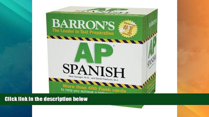 Big Deals  Barron s AP Spanish Flash Cards  Best Seller Books Most Wanted