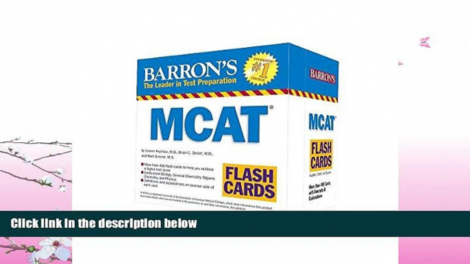 complete  Barron s MCAT Flash Cards