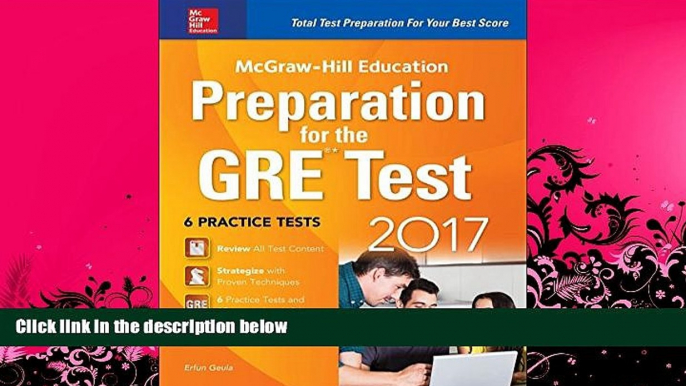 different   McGraw-Hill Education Preparation for the GRE Test 2017 3rd Edition