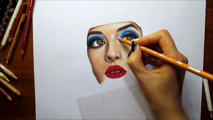 Speed Drawing of Melanie Martinez How to Draw Time Lapse Art Video Colored Pencil Illustration Artwork Draw Realism