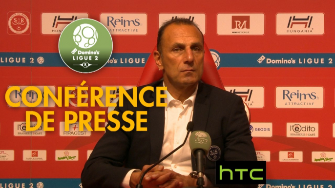 Conférence de presse Stade de Reims - Clermont Foot (2-1) : Michel DER ZAKARIAN (REIMS) - Corinne DIACRE (CF63) - 2016/2017